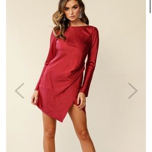 Selfie Leslie Thank Me Later Wine Colored Dress